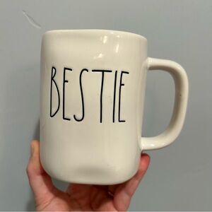 Rae Dunn Bestie Cream Black Artisan Coffee Mug BFF Friend